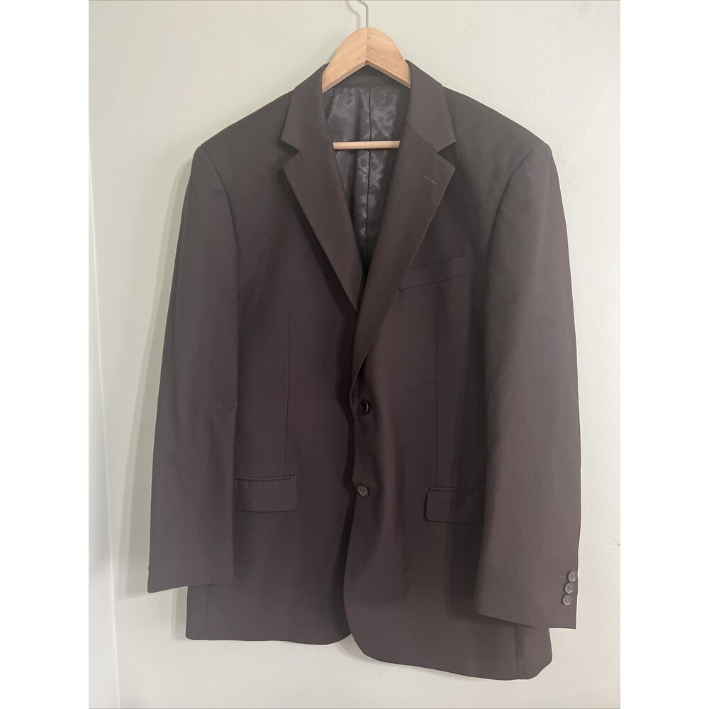 Giorgio Fiorelli Uomo Brown Men's 2 Button Suit Size 50 super Fine